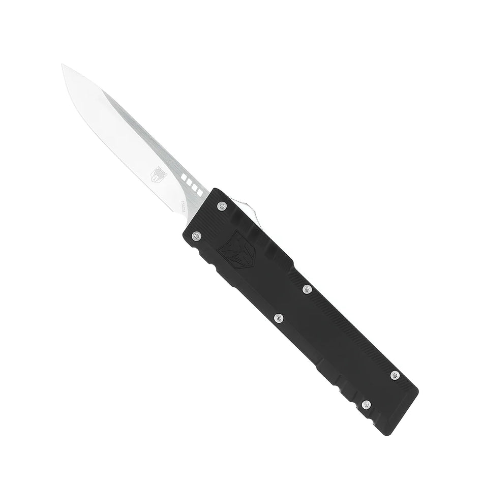 CobraTec Gentleman Out-the-Front Gen 2 Black Drop Point Non-Serrated Knife
