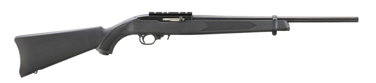 dRUGER 10/22 CARBINE 22LR 18.5" BBL, BLUED/BLACK SYNTHETIC 1-10RD