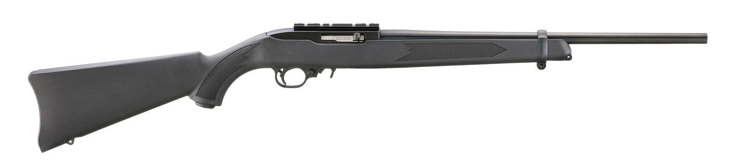 dRUGER 10/22 CARBINE 22LR 18.5" BBL, BLUED/BLACK SYNTHETIC 1-10RD