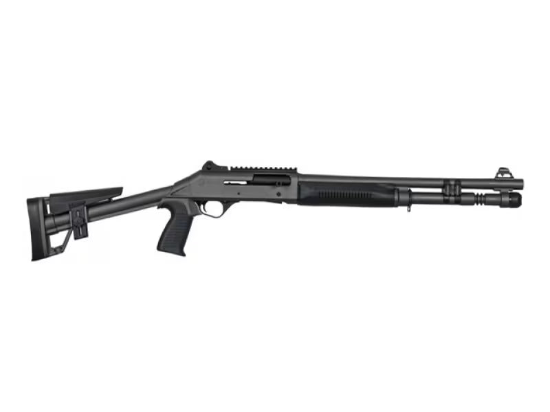 PANZER ARMS M4 TACTICAL 12G SA GRAY W/ FIXED SKELETON STOCK