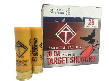 ATI Target Load Shotgun Ammo 20 Gauge 2.75 in 7/8 oz #8