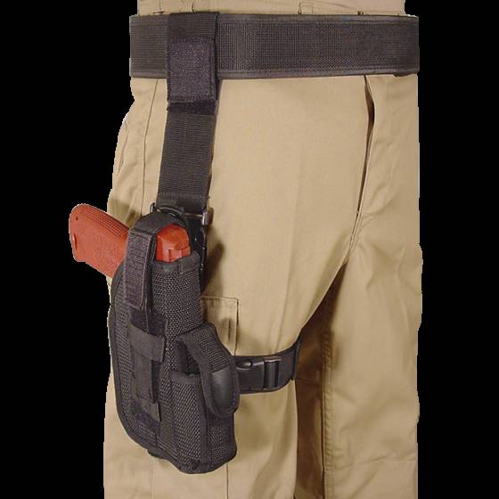 Voodoo Tactical Drop Leg Left Hand Duty Holster in Black