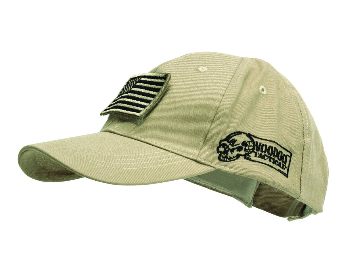 Voodoo Tactical Removable Flag Patch Cap in Sand
