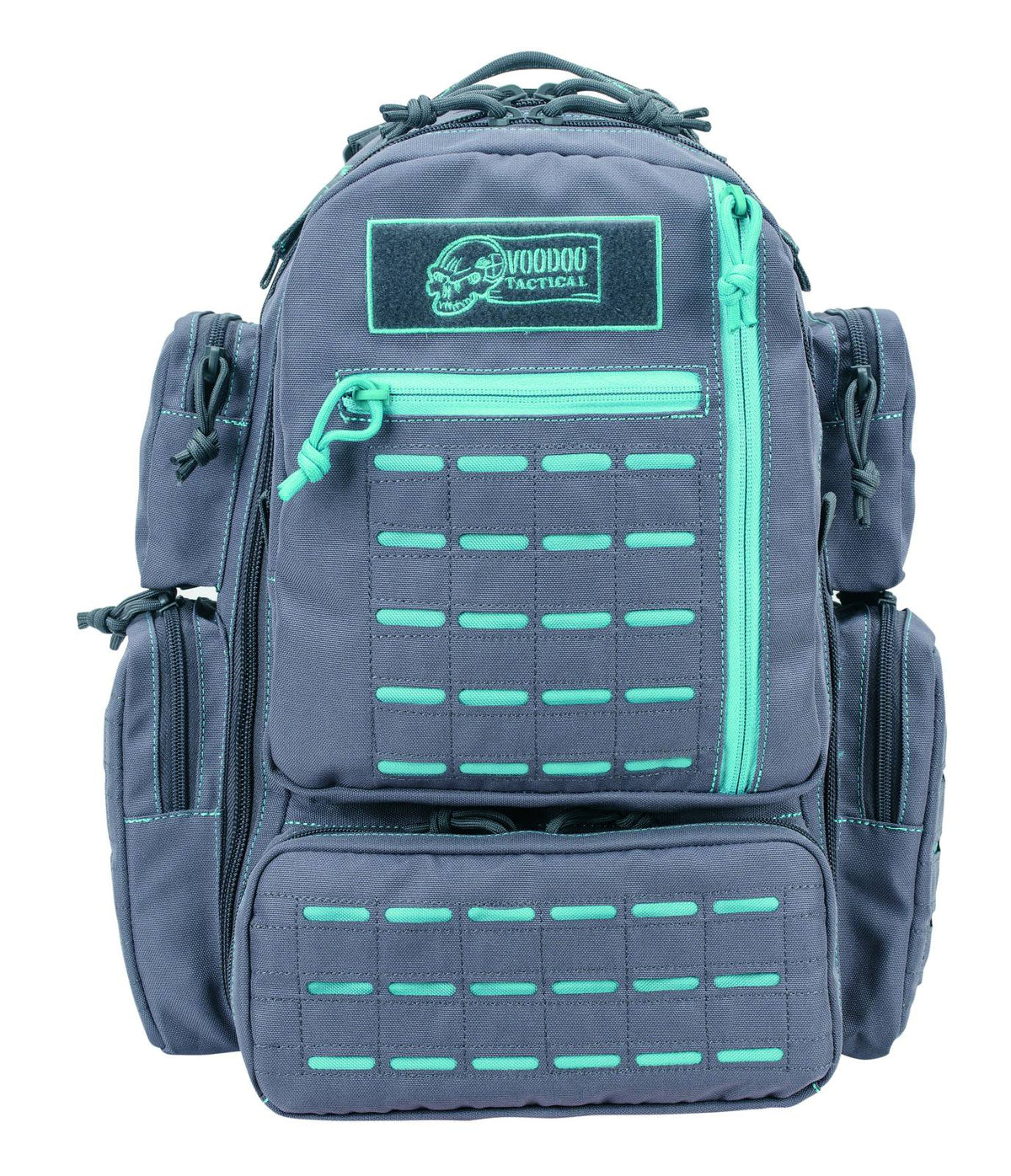 Voodoo Tactical Mini Tobago Tactical Pack MOLLE Gray Teal Stitch