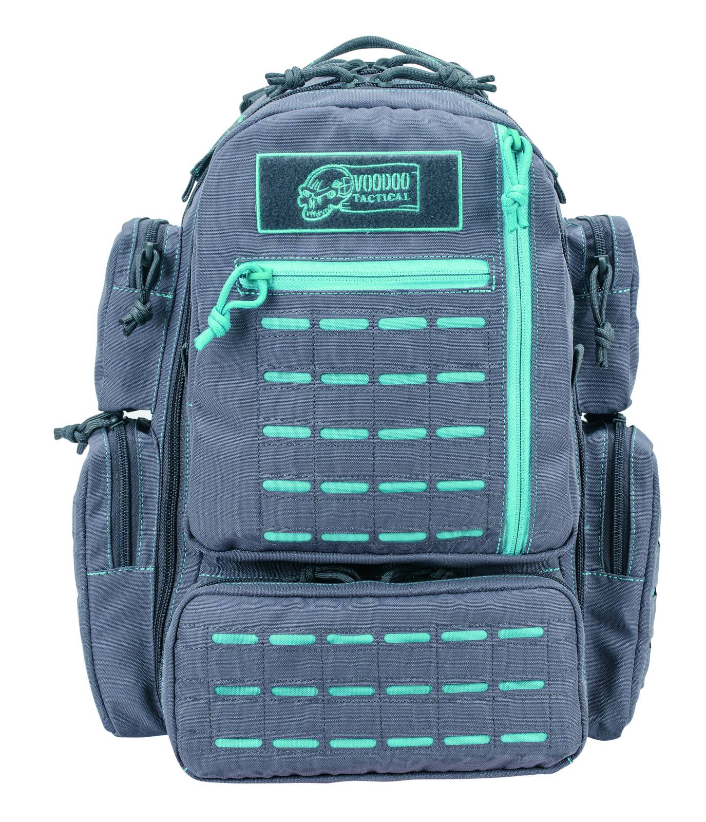 Voodoo Tactical Mini Tobago Tactical Pack MOLLE Gray Teal Stitch