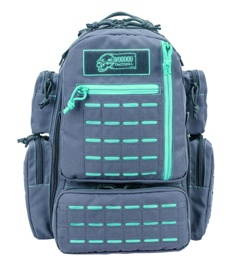 Voodoo Tactical Mini Tobago Tactical Pack MOLLE Gray Teal Stitch