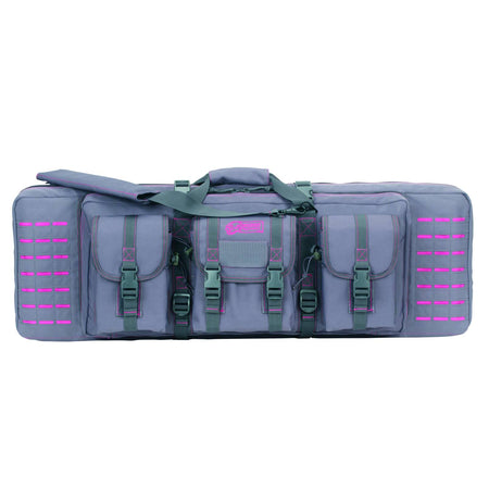 Voodoo Tactical Padded Weapons Case 36" Die Cut MOLLE Black/Pink