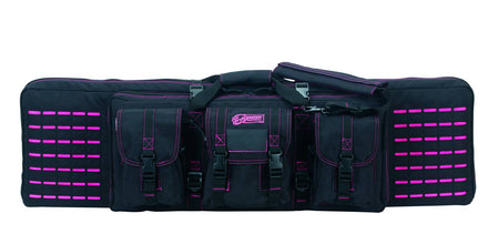 Voodoo Tactical Padded Weapons Case 42" Die Cut MOLLE Black/Pink