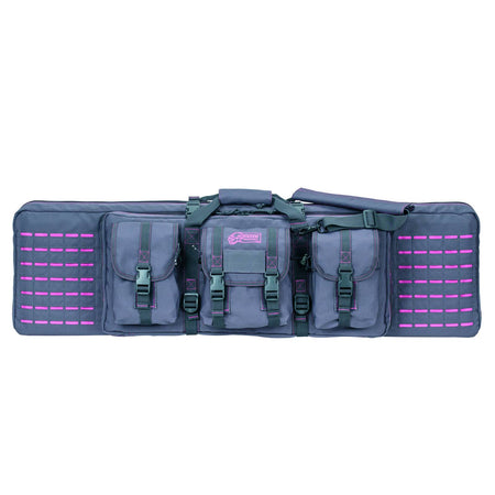 Voodoo Tactical Padded Weapons Case 42" Die Cut MOLLE Gray/Pink