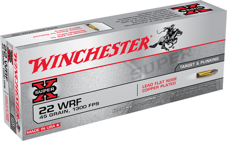 Winchester SUPER-X .22 Long Rifle 45 grain Copper Plated Lead Flat Nose ammunition