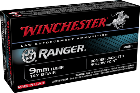 Winchester Ranger LE 9mm Luger / Parabellum 147 Gr BHP