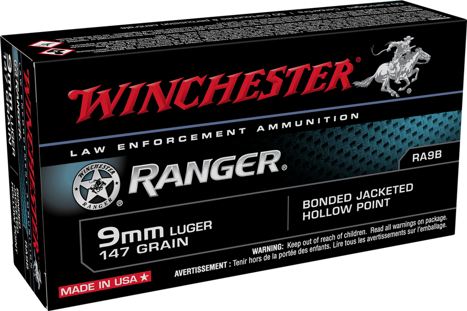 Winchester Ranger LE 9mm Luger / Parabellum 147 Gr BHP