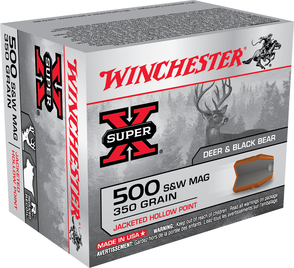 Winchester DUAL BOND Hunting Hunting .500 S&W Mag 350 grain Jacketed Hollow Point ammunition