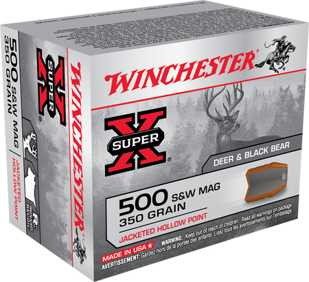Winchester DUAL BOND Hunting Hunting .500 S&W Mag 350 grain Jacketed Hollow Point ammunition