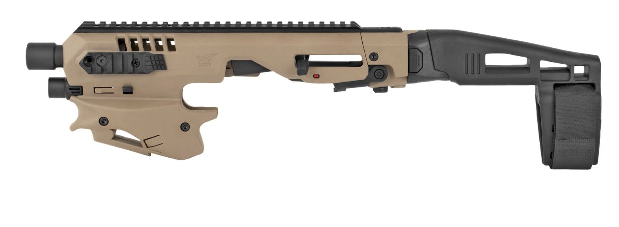CAA MCK Glock 17/19/19X/22/23/31/32/G45 FDE Adv Kit Long Stabilizer