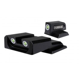 Dead Ringer Tritium Green Night Sights Front & Rear for Glock 17-41 Bulk Pack of 25