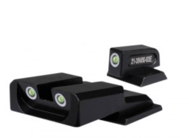 Dead Ringer SP 42/43 Tritium Night Sights Green/Green Bulk 50-Count for Glock