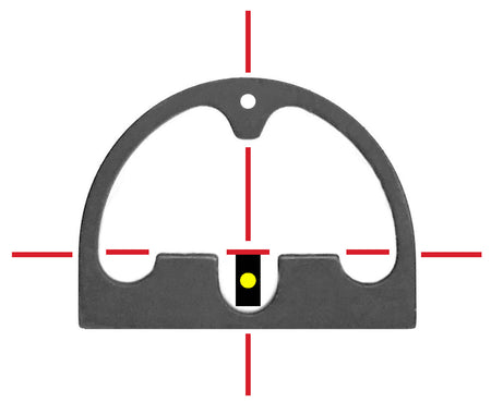 Diamondhead Hole Shot Sight Set Glock 17 19 22 23 Yellow Indicator Rear 2 Tritium Dot Front