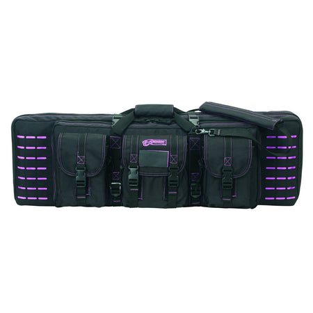 Voodoo Tactical Padded Weapons Case 36" Die Cut MOLLE Black/Purple