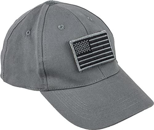 Voodoo Tactical Removable Flag Patch Cap in Gray