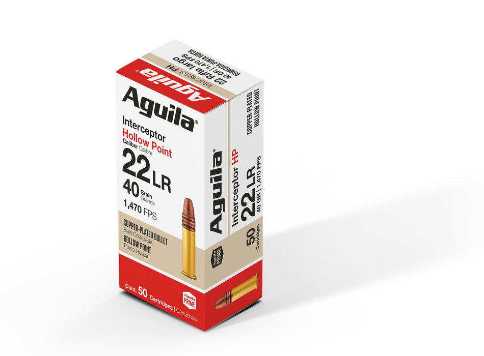 Aguila Ammunition Rimfire Interceptor 22LR 40Gr Hollow Point