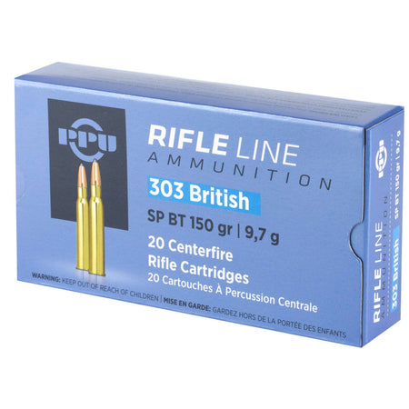 Prvi Partizan PPUCenterfire .303 British 150 grain Soft Point ammunition