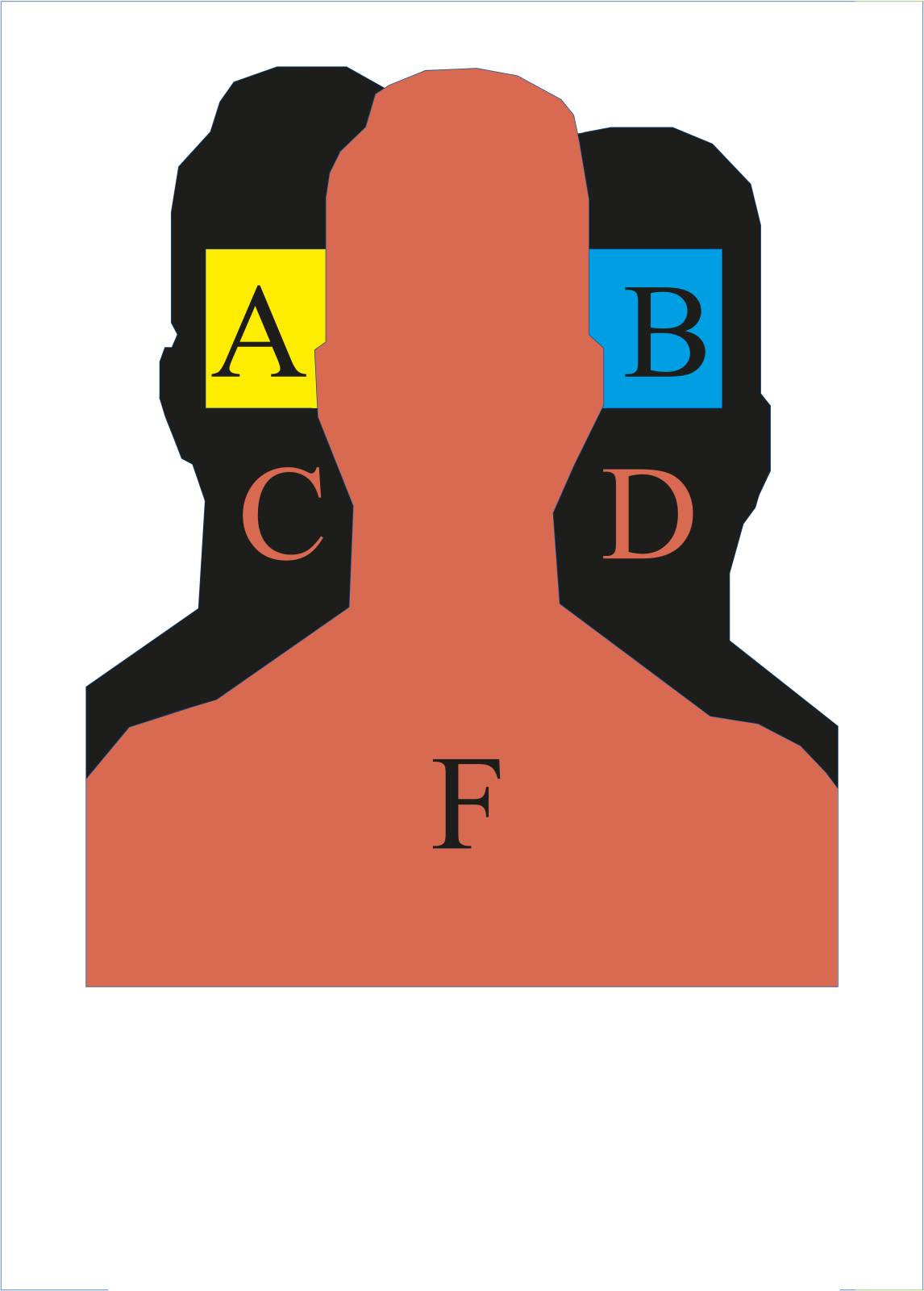 ROMTES SCT 6-Zone Tactical Ruben Size E Type E Range Target