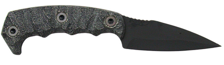 Half Face Blades Humint Fixed Blade 3" CPM S45VN Steel Armor Black Gray Micarta