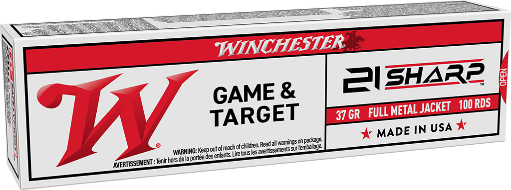 Winchester Game & Target .21 Sharp 42 grain Full Metal Jacket ammunition