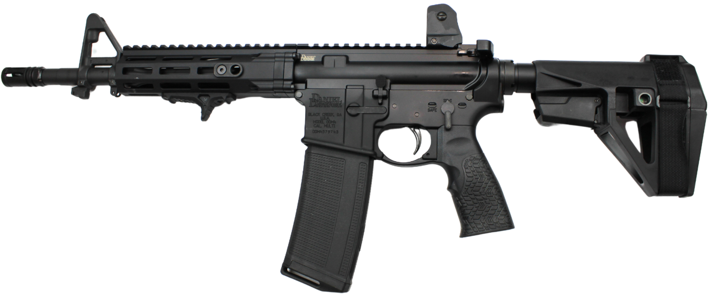 DANIEL DEFENSE DDM4 PISTOL 223/5.56 11.5" BLK BRACE 1-30RD