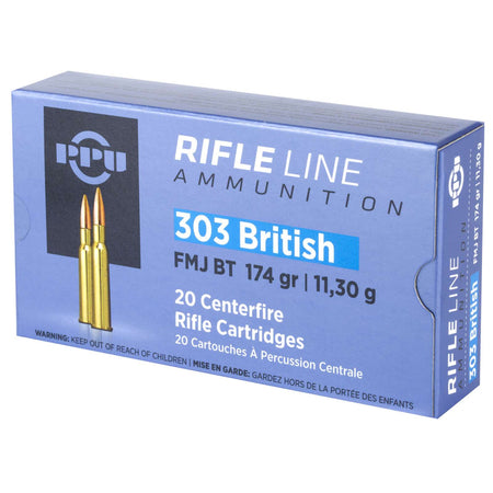 Prvi Partizan  .303 British 174 grain Full Metal Jacket Boat Tail ammunition