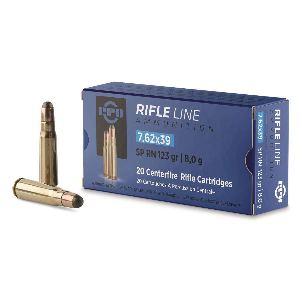 PPU 7.62X39 PSP 123GR 20RD BOX 50 BOXES PER CASE