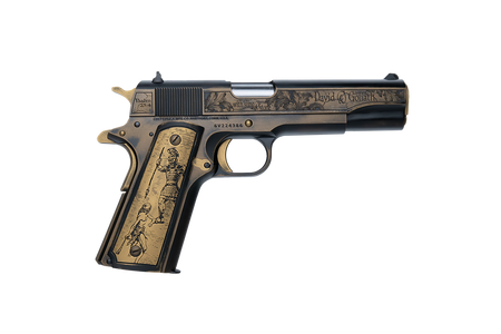 COLT DAVID AND GOLIATH CUSTOM ENGRAVED 1911 45ACP BATTLEWORN CERAKOTE ENGRAVED 1-200 MADE