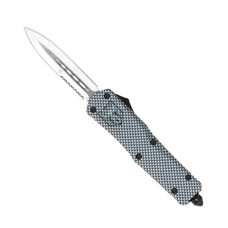 CobraTec Large Carbon FS-3 Dagger Partially Serrated Out-the-Front Knife