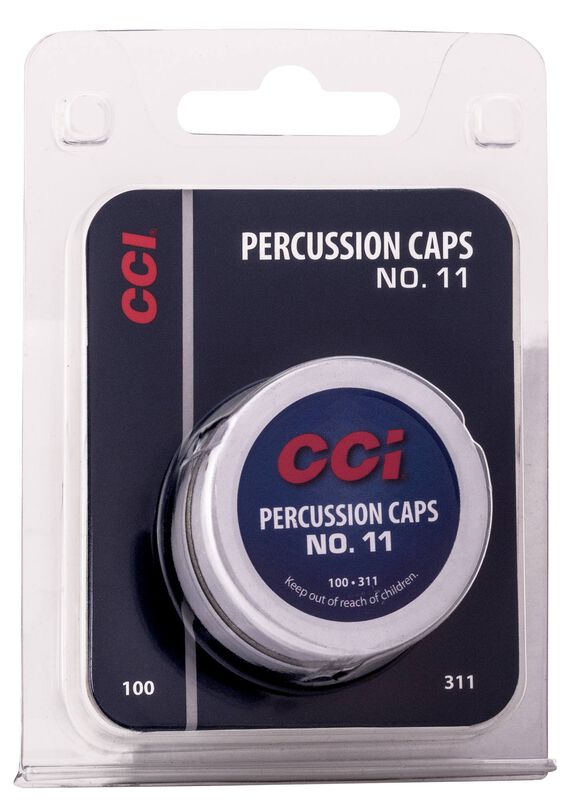 CCI 11 PERCUSSION CAPS - INVENTORY REGULATED 100 RD/BX 50 BX/CS