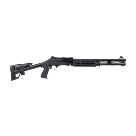 PANZER ARMS M4 SPEED PRO 12G SA 18.5" BLACK FIXED SKELETON STOCK 5RD
