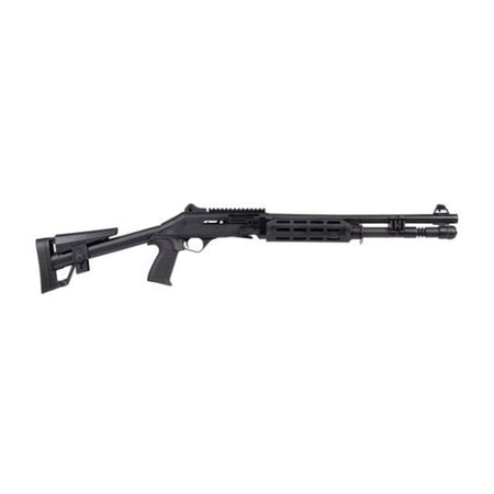 PANZER ARMS M4 SPEED PRO 12G SA 18.5" BLACK FIXED SKELETON STOCK 5RD