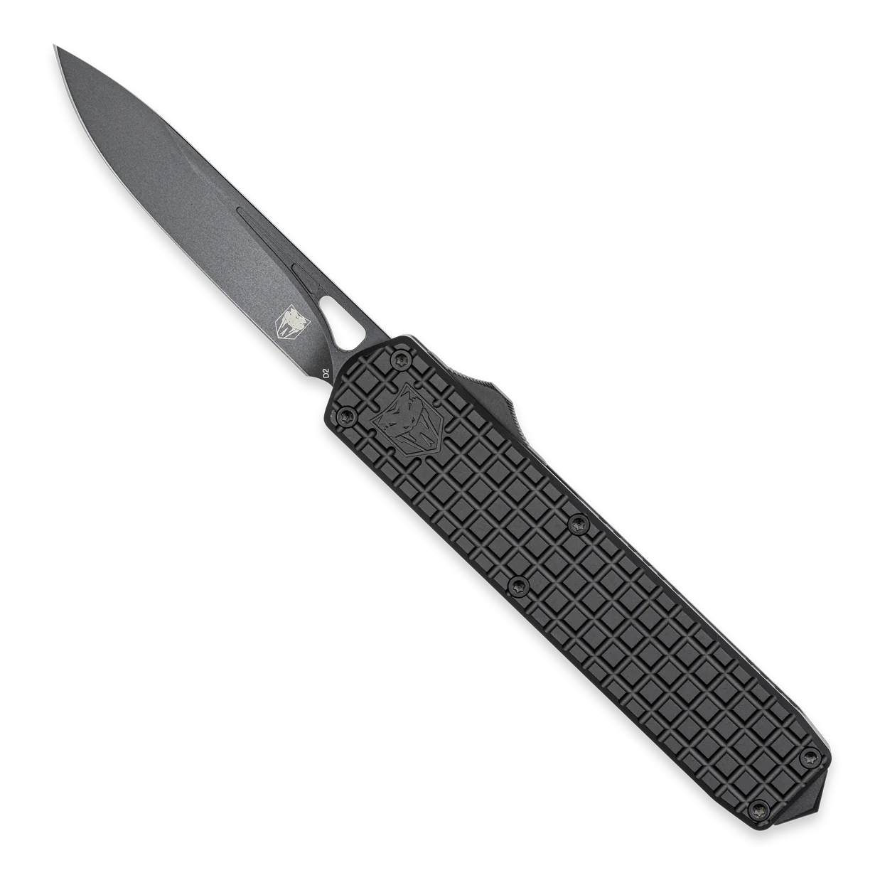 CobraTec Mamba Large Tanto Non-Serrated Knife in Black