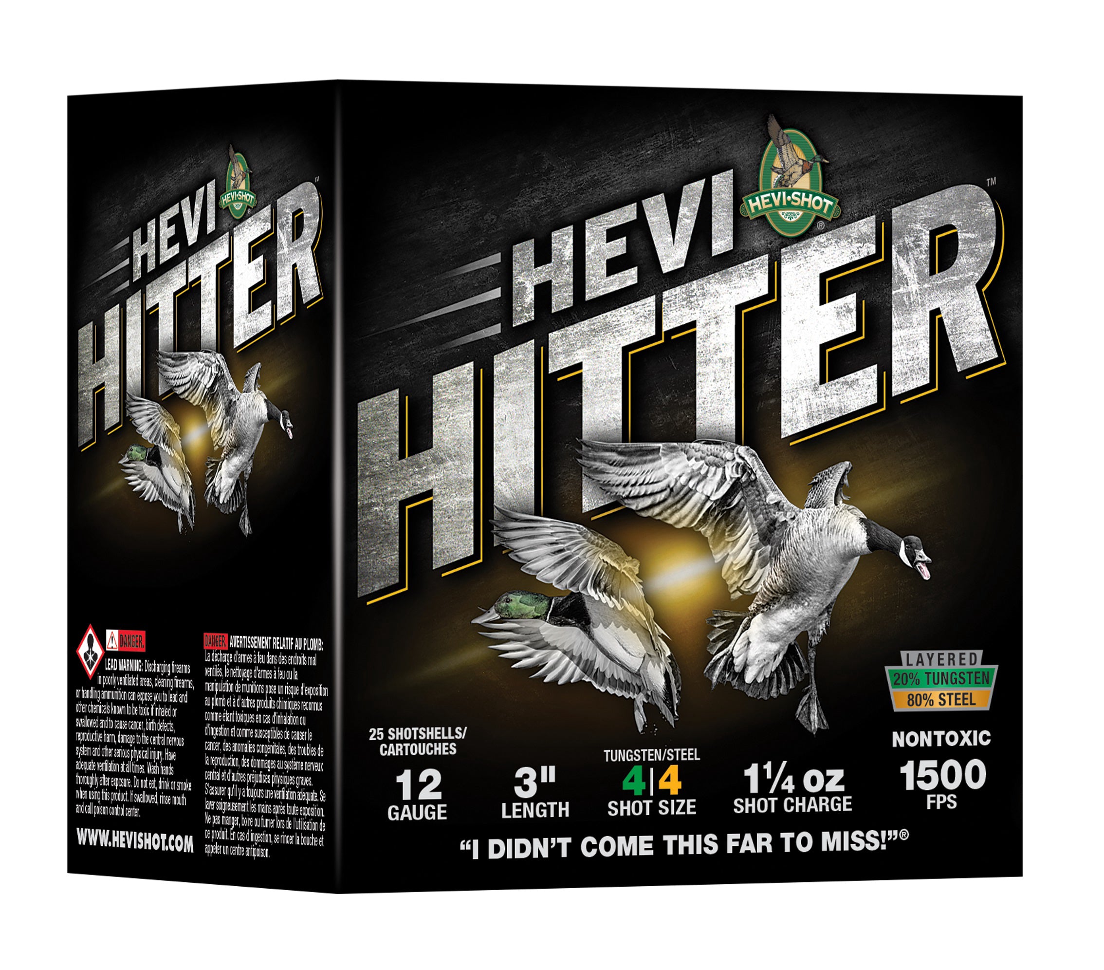 HEVI-Shot HEVI HITTER Shotgun Ammo 12 Gauge 3 in 1-1/4 oz BB
