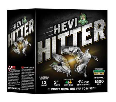 HEVI-Shot HEVI HITTER Shotgun Ammo 12 Gauge 3 in 1-1/4 oz BB