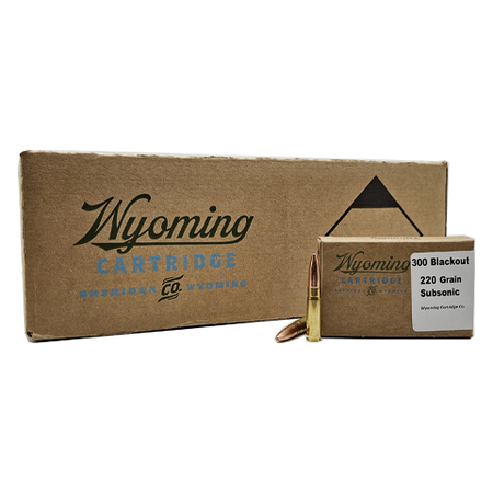 Wyoming Cartridge SUBSONIC .300 AAC Blackout 220 grain Full Metal Jacket ammunition
