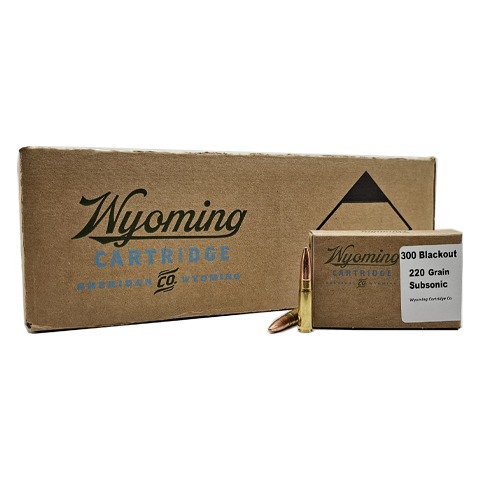 Wyoming Cartridge SUBSONIC .300 AAC Blackout 220 grain Full Metal Jacket ammunition