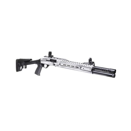 PANZER EG-240 TACTICAL 12G SHOTGUN 3" 18.5" 5+1 DISTRESSED TITANIUM, M4 ADJ STOCK, 3 CHOKE TUBES