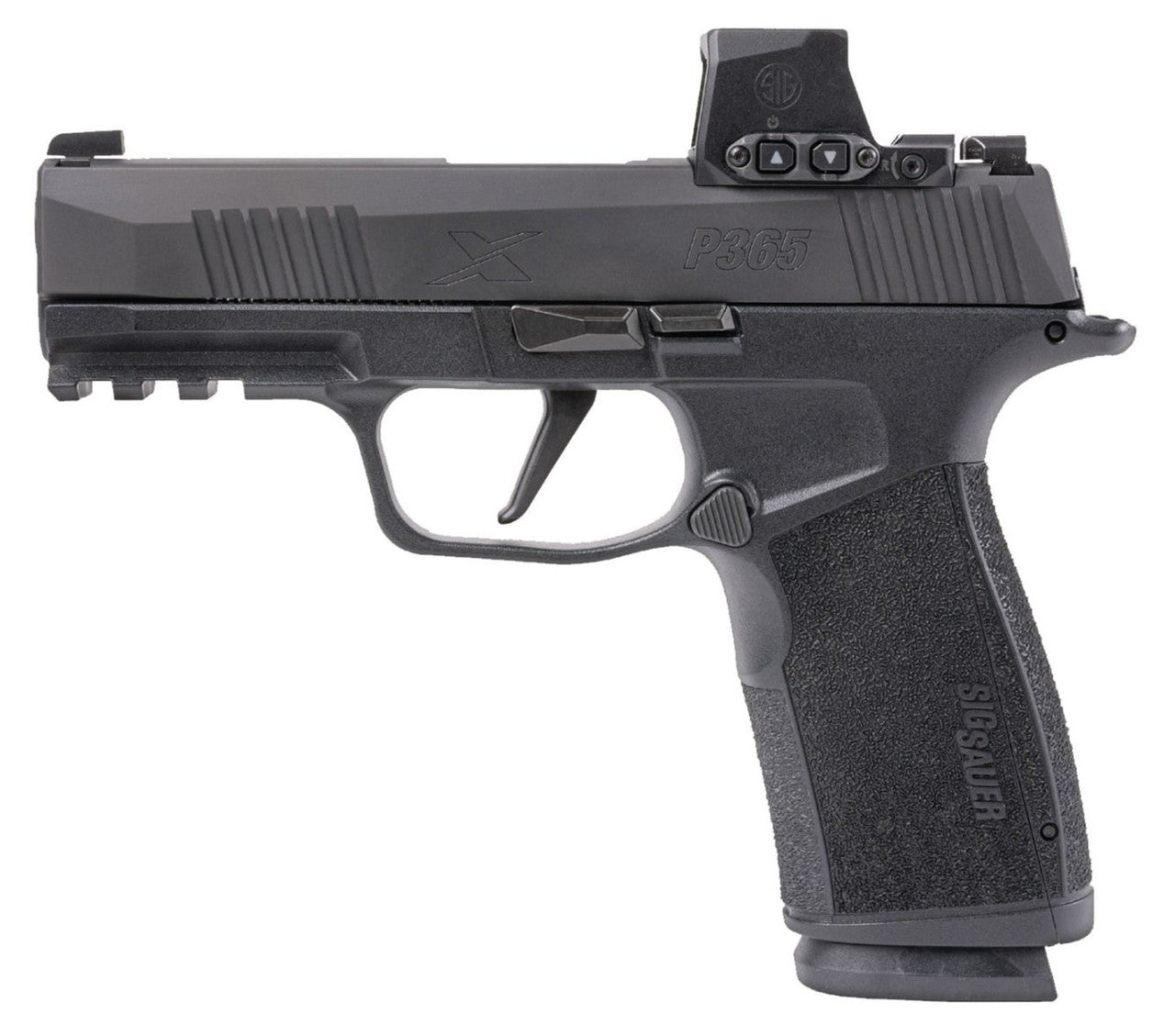 SIG SAUER OFF DUTY P365 MACRO 9MM PISTOL 3.1" BLACK 3-12RD MAGS ROMEO X LE ONLY