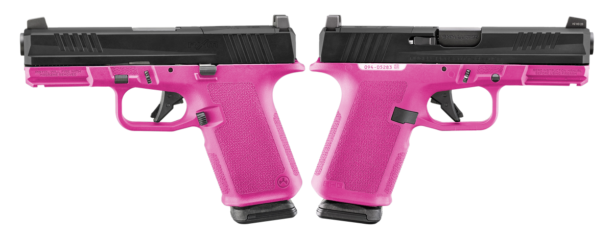 RUGER RXM 9MM PISTOL 4" BBL HOT PINK, MAGPUL EHG, O.R. 2-15RD MAGS - ORION EXCLUSIVE