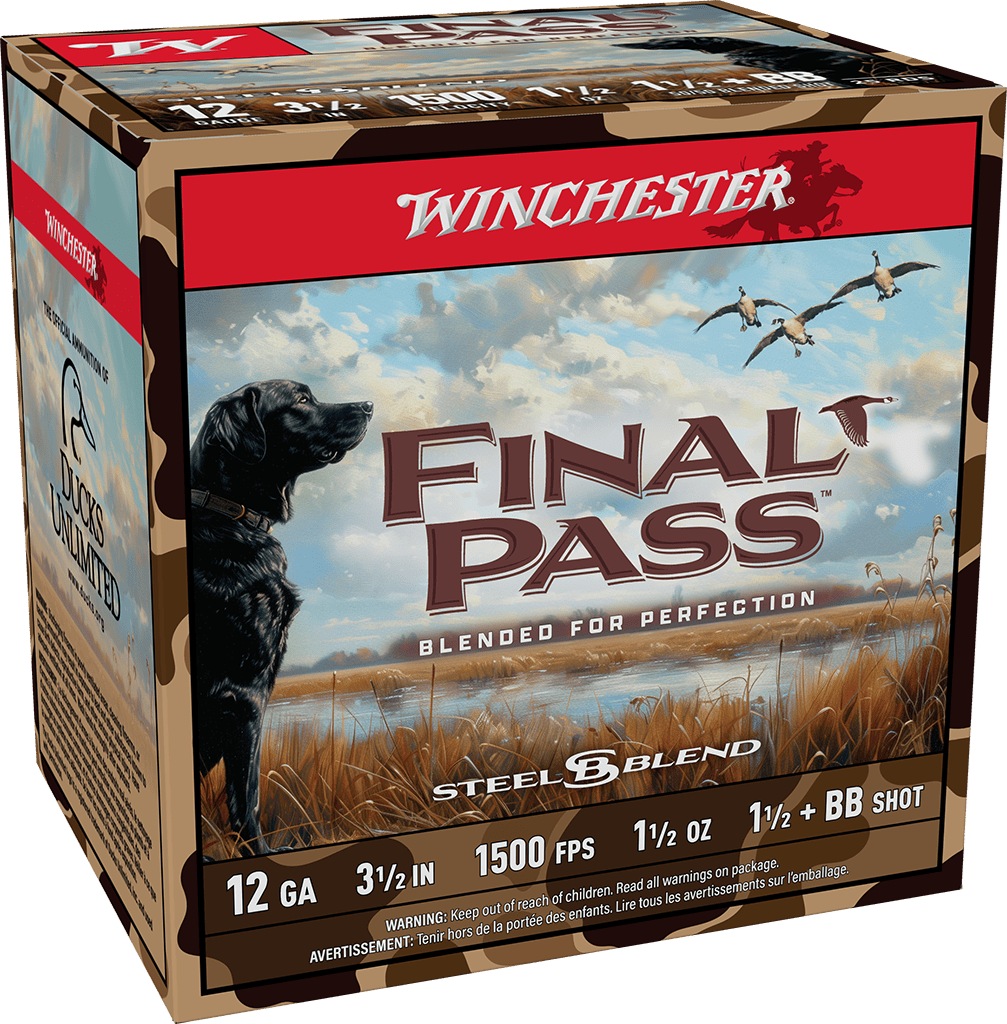 WINCHESTER 12 GA 3 HS 1-1/2 BB & 1.5 BLEND 25 RD/BX 10 BX/CS