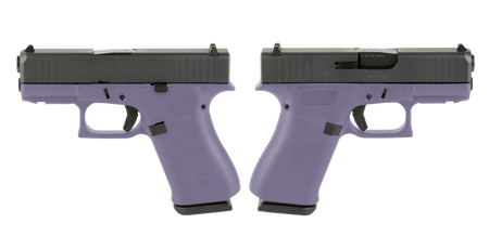GLOCK G43X 9MM PISTOL 3.41" PURPLE ORCHID NIGHT SIGHTS 2-10RD MAGS