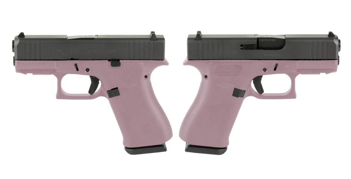GLOCK G43X 9MM PISTOL 3.41" ROSE GOLD NIGHT SIGHTS 2-10RD MAGS