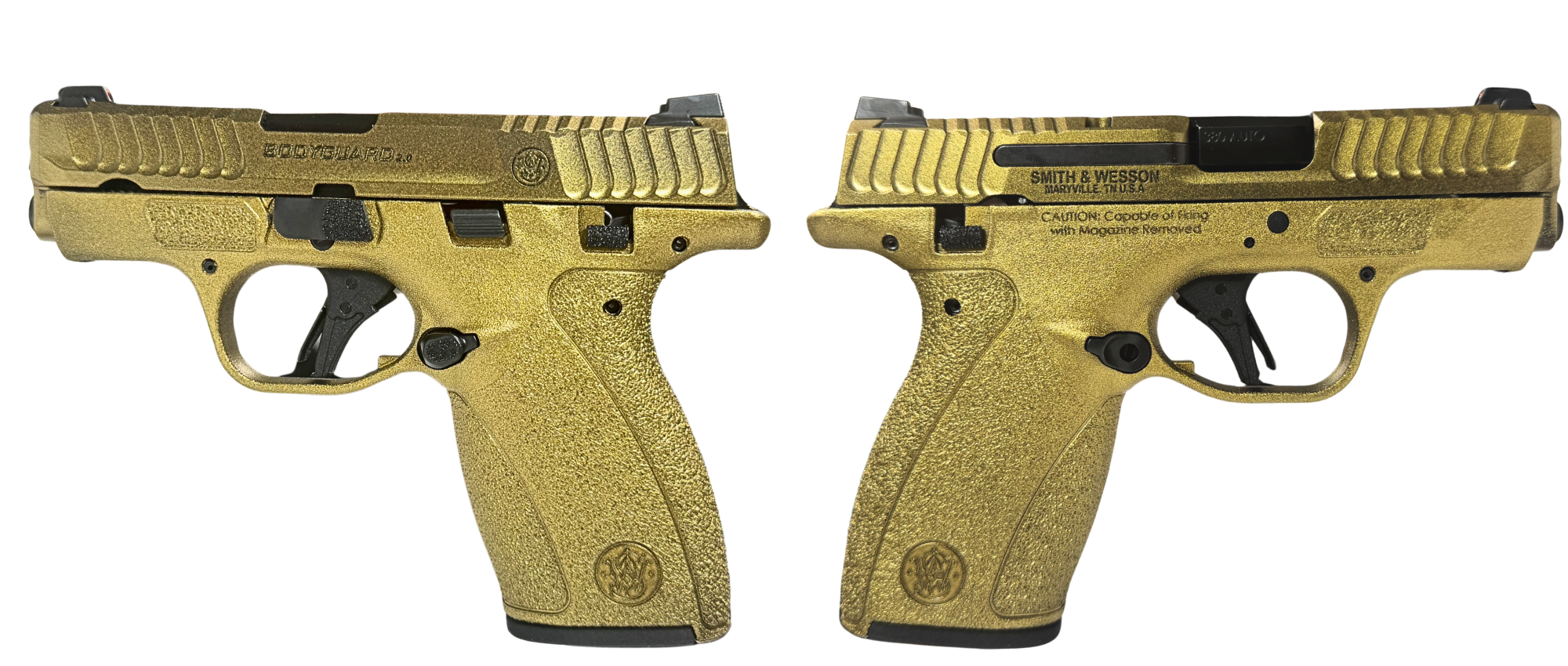 SMITH & WESSON BODYGUARD 2.0 GOLD MS 380ACP 2.75" 1-10RD 1-12RD