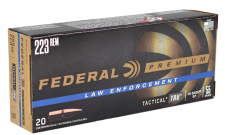 Federal Tactical TRU .223 Remington 55 grain Soft Point ammunition